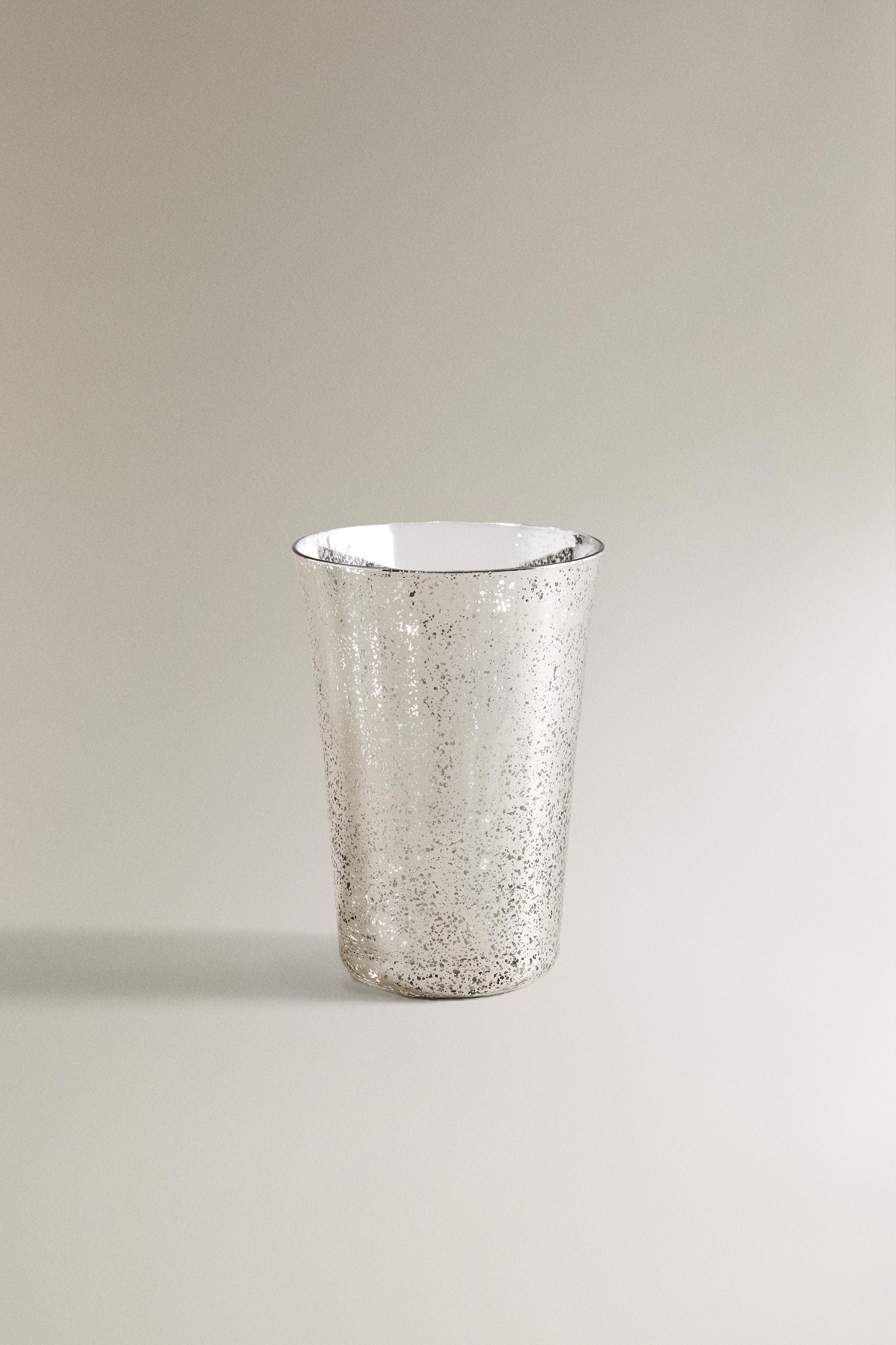 MERCURIZED GLASS CHRISTMAS TUMBLER